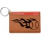 Baseball Leatherette Keychain ID Holder - Single Sided
