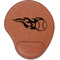 Baseball Leatherette Mouse Pad with Wrist Support