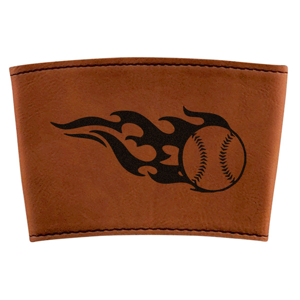 Custom Baseball Leatherette Cup Sleeve