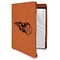 Baseball Leatherette Zipper Portfolio with Notepad - Single Sided