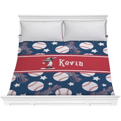 Baseball Comforter - King (Personalized)