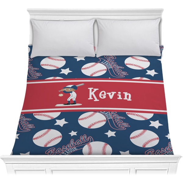 Custom Baseball Comforter - Full / Queen (Personalized)