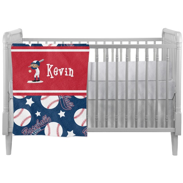 Custom Baseball Crib Comforter / Quilt (Personalized)