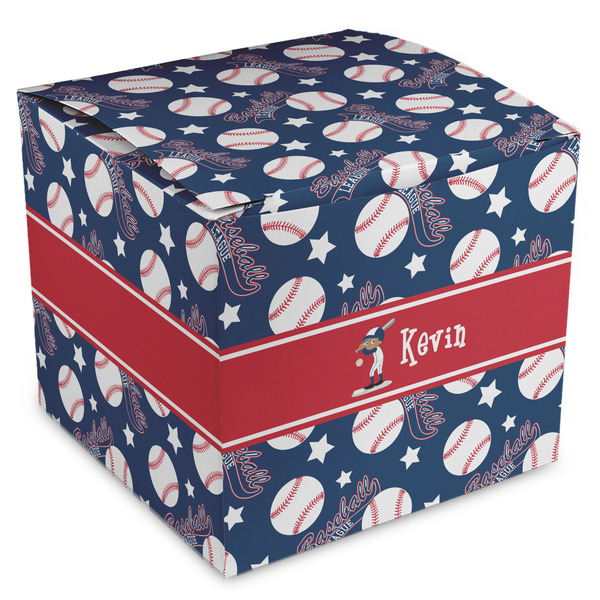 Custom Baseball Cube Favor Gift Boxes (Personalized)