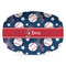 Baseball Plastic Platter - Microwave & Oven Safe Composite Polymer (Personalized)