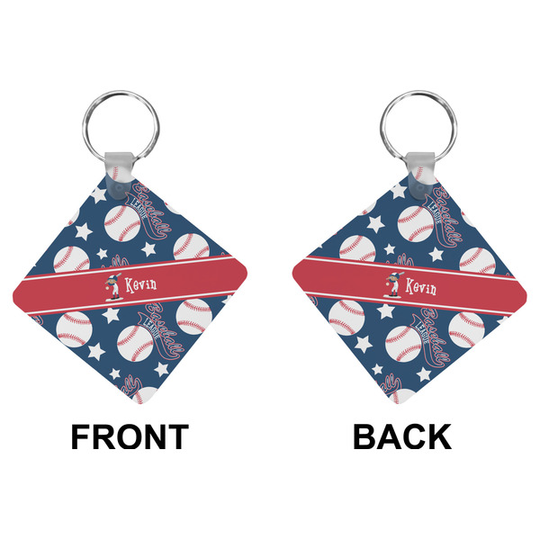 Baseball Diamond Keychain (Front + Back)