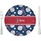 Baseball 10" Glass Lunch / Dinner Plates - Single or Set (Personalized)