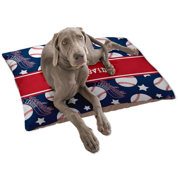 Baseball Dog Bed - Large LIFESTYLE