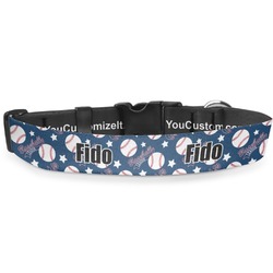 Baseball Deluxe Dog Collar (Personalized)