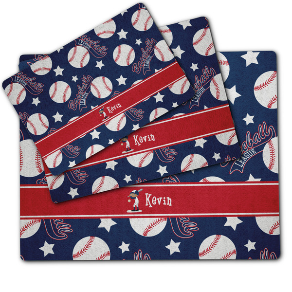 Baseball Dog Food Mat - MAIN (sm, med, lrg)