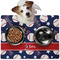 Baseball Dog Food Mat - Medium LIFESTYLE