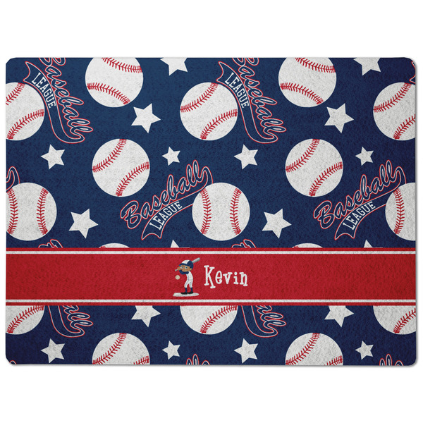 Baseball Dog Food Mat - Medium without bowls