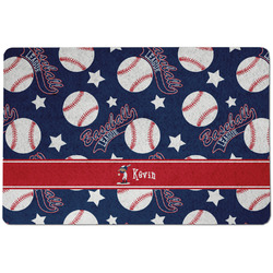 Baseball Dog Food Mat w/ Name or Text