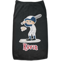 Baseball Black Pet Shirt (Personalized)