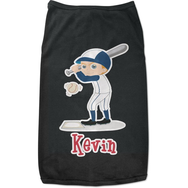 Custom Baseball Black Pet Shirt (Personalized)
