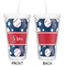 Baseball Double Wall Tumbler with Straw - Approval
