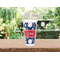 Baseball Double Wall Tumbler with Straw Lifestyle