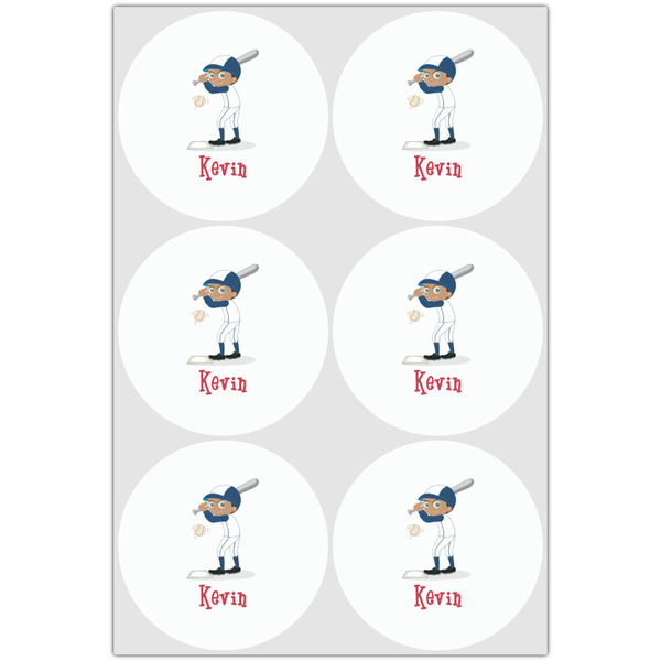 Baseball Drink Topper - Large - Set of 6