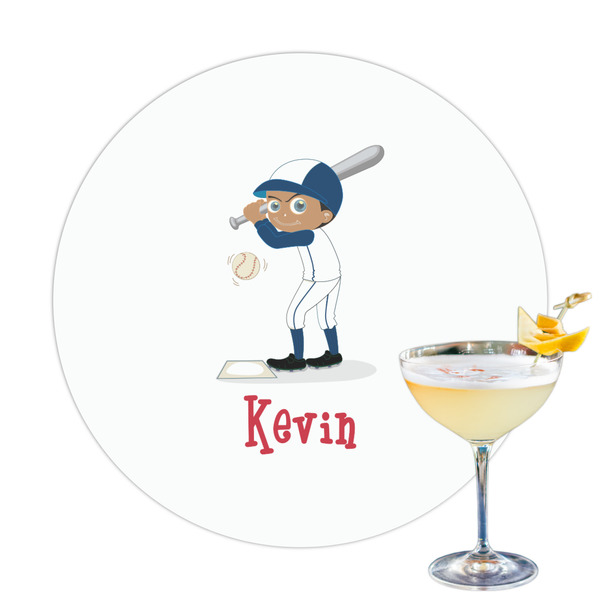 Custom Baseball Printed Drink Topper (Personalized)