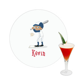 Baseball Printed Drink Topper -  2.5" (Personalized)