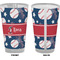 Baseball Pint Glass - Full Color - Front & Back Views