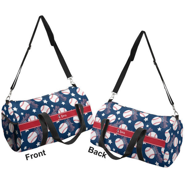 Baseball Duffle bag large front and back sides