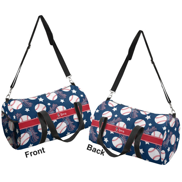 Baseball Duffle bag small front and back sides