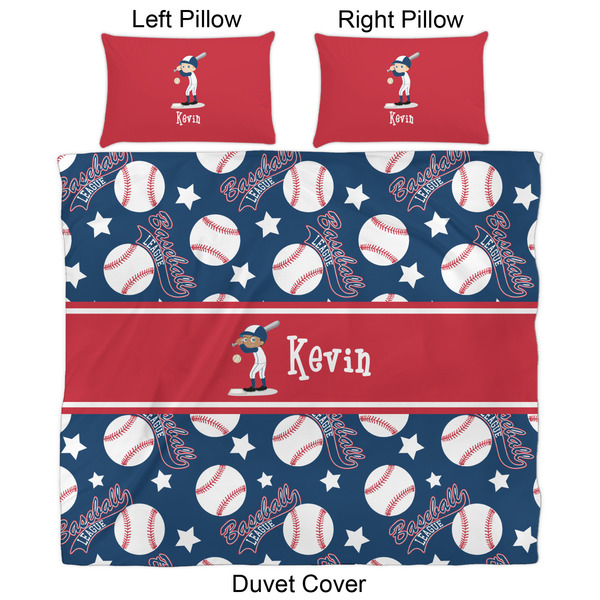 Baseball Duvet Cover Set - King - Approval