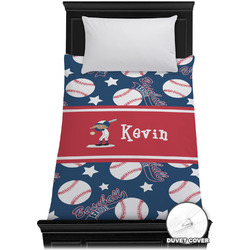 Baseball Duvet Cover - Twin XL (Personalized)