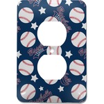 Baseball Electric Outlet Plate