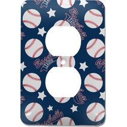 Baseball Electric Outlet Plate (Personalized)