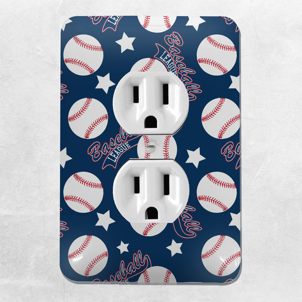 Baseball Electric Outlet Plate - LIFESTYLE