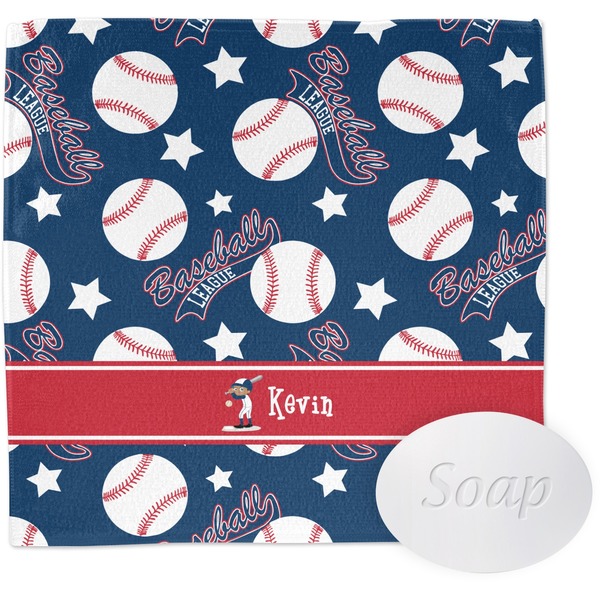Baseball Wash Cloth with soap