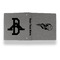 Baseball Leather Binder - 1" - Grey - Back Spine Front View