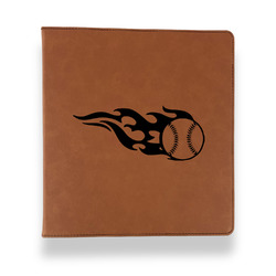 Baseball Leather Binder - 1" - Rawhide (Personalized)