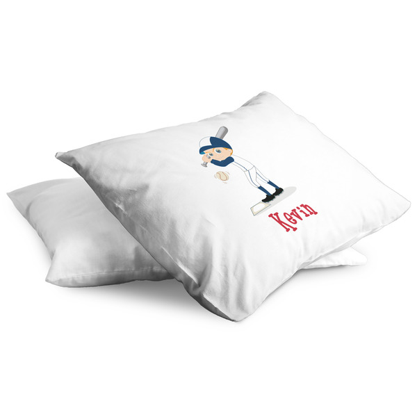 Baseball Full Pillow Case - TWO (partial print)