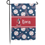 Baseball Small Garden Flag - Double Sided w/ Name or Text