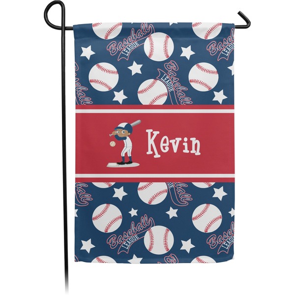 Custom Baseball Small Garden Flag - Double Sided w/ Name or Text