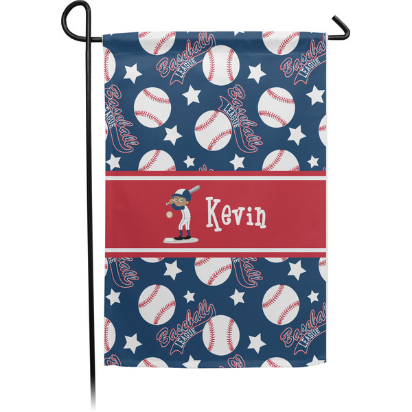 Custom Baseball Small Garden Flag - Single Sided w/ Name or Text