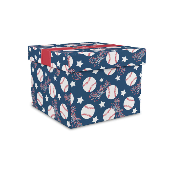 Custom Baseball Gift Box with Lid - Canvas Wrapped - Small (Personalized)