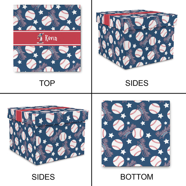 Baseball Gift Boxes with Lid - Canvas Wrapped - XX-Large - Approval