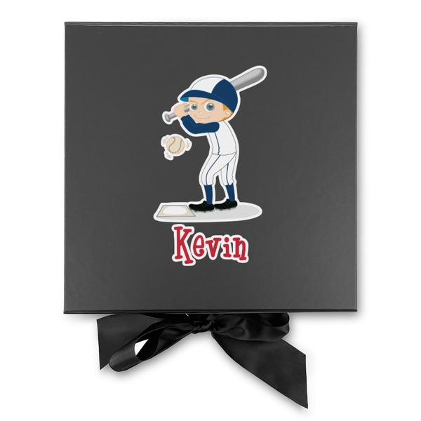 Baseball Gift Boxes with Magnetic Lid - Black - Approval