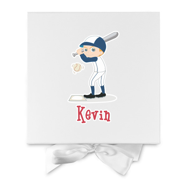 Baseball Gift Boxes with Magnetic Lid - White - Approval