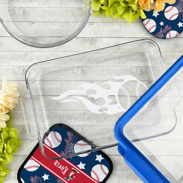 Baseball Glass Baking Dish - LIFESTYLE (13x9)