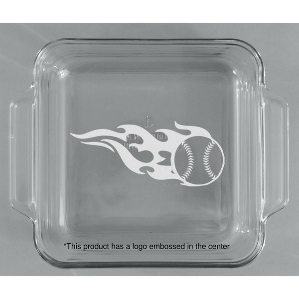 Baseball Glass Cake Dish - APPROVAL (8x8)