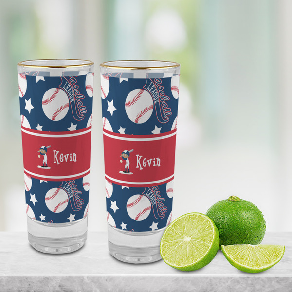 Baseball Glass Shot Glass - 2 oz - LIFESTYLE