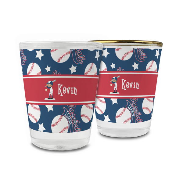 Custom Baseball Glass Shot Glass - 1.5 oz (Personalized)