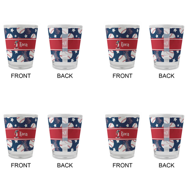 Baseball Glass Shot Glass - Standard - Set of 4 - APPROVAL