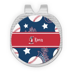 Baseball Golf Ball Marker - Hat Clip - Silver