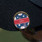 Baseball Golf Ball Marker Hat Clip - Gold - On Hat